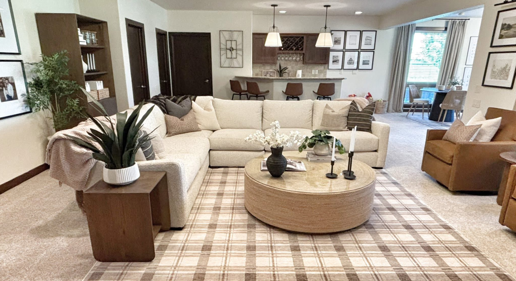 Inviting Basement Retreat